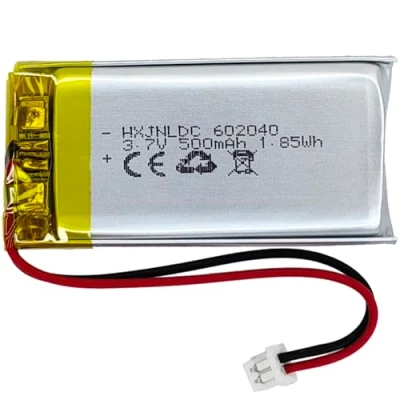 Afbeelding van HXJNLDC Oplaadbare lithium polymeerbatterij DC 3,7 V 500 mAh 602040, geschikt voor doe het zelf elektronische producten tot 5 met geïntegreerde 2 draads reservebatterij en ledlampen