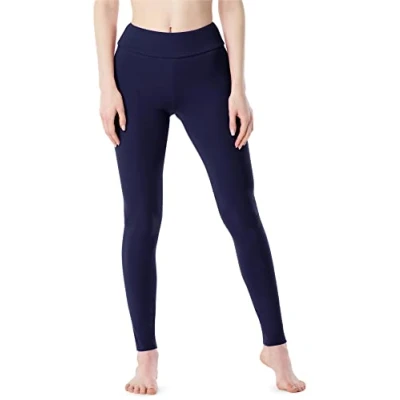 Afbeelding van Merry Style Dames Lange Leggings Sport Vrijetijdsbroek Sporbroek van Katonen Brede Taille MS MS10 429 LE Marineblau M