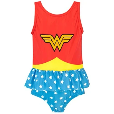 Afbeelding van dc comics Badpak Wonder Woman Meisjes, Meerkleurig