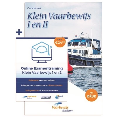 Afbeelding van Vaarbewijs Academy Cursusboek Klein I en II + Online Examentraining