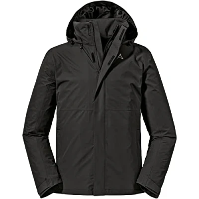 Afbeelding van Schöffel Gmund Regenjas, Heren, Maat: 52R, Black