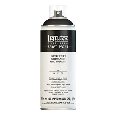 Afbeelding van Liquitex Professional Acrylverf, spray, 400 ml, zwart transparant