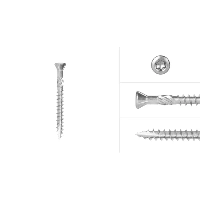 Afbeelding van Wovar Tuinschroeven RVS 410 4 x 40 mm Torx 15 met snijpunt Doos 200 Stuks Houtschroeven