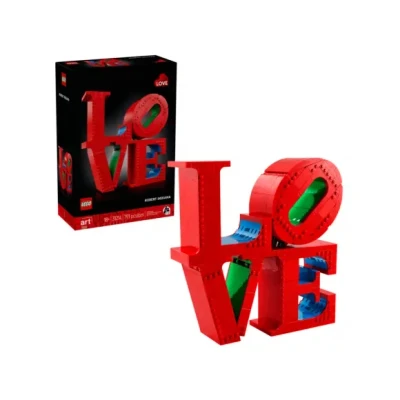 Afbeelding van LEGO Art LOVE Woonaccessoire Decoratie Bouwpakket voor Volwassenen, Valentijnscadeau 31214
