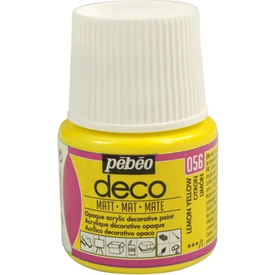 Afbeelding van Verf citroengeel acryl mat dekkend 45 ml déco Pébéo