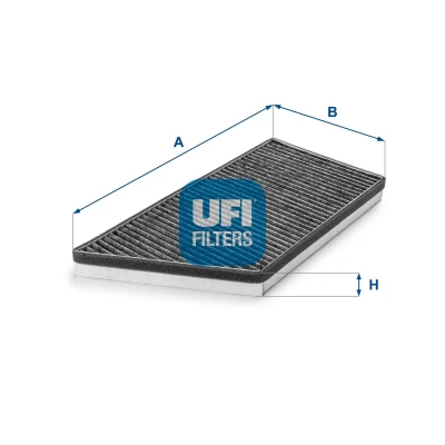 Afbeelding van UFI 54.194.00 Interieurfilter Carbon filter 348mm 165mm 31mm PEUGEOT: 206+ Hatchback, 206 Hatchback