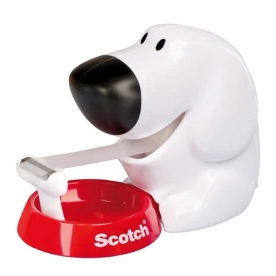 Image de Dévidoir chien avec ruban adhésif 3M Scotch Magic 7,5 m