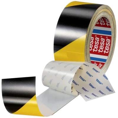 Afbeelding van tesa ANTI SCRATCH 60960 00002 00 Vloermarkeringstape Zwart/geel (l x b) 20 m 50 mm 1 stuk(s)