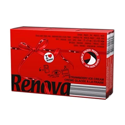Afbeelding van Renova Red Label zakdoeken, rood, 6 stuks