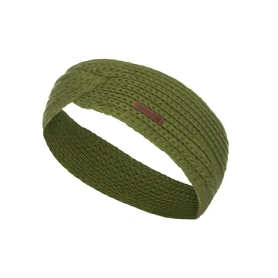 Afbeelding van Knit Factory Oorwarmers, Dames, Maat: One Size, Moss green