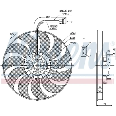 Afbeelding van Nissens Ventilatorwiel motorkoeling 85676