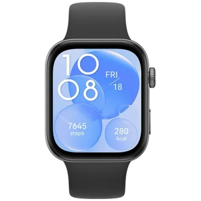Image de Huawei Smartwatch Fit 3 Bracelet En Fluoroélastomère Noir (55020cec)