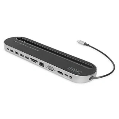 Afbeelding van Digitus DA 70888 USB C mini dockingstation Geschikt voor merk: Universeel Chromebook, Lenovo Thinkpad, MacB