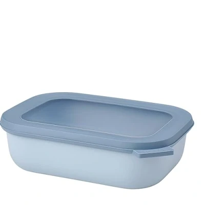 Image de Mepal Bol Multifonction Rectangulaire Boîte Conservation Alimentaire avec Couvercle Convient comme de Hermétique pour le Réfrigérateur, Micro ondes &amp; Congélateur 1000 ml Nordic white