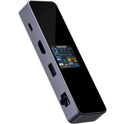 Afbeelding van Dockcase USB C dockingstation DBP61L Universeel Geïntegreerd display, Incl. laadfunctie, Power Delivery