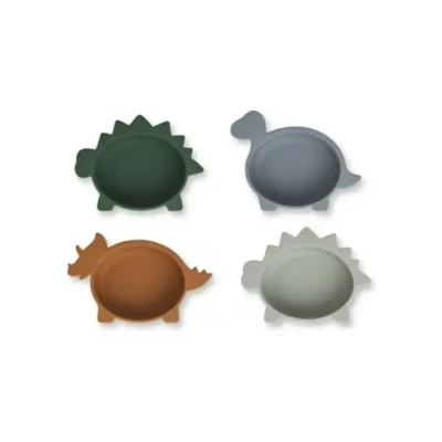 Afbeelding van Liewood Siliconen Snack Bakjes Iggy Dino Blue Multi Mix
