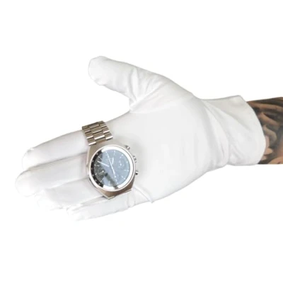 Afbeelding van KD89 Heli Handschoenen, microvezel, wit, voor horloges, sieraden, verzamelaars, professionals of hobbyisten, Wit.