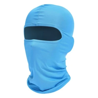 Afbeelding van Fuinloth bivakmuts, skimasker, motormasker, halsdoek, helm, met uv bescherming, voor heren en dames, Lichtblauw
