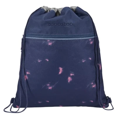 Afbeelding van Gymtas Coocazoo Arctic Midnight reflecterend zakje met rits aan voorzijde