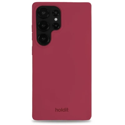 Afbeelding van Holdit Hoesje Geschikt voor Samsung Galaxy S25 Ultra Siliconen Soft Case Rood
