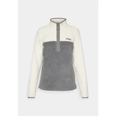 Afbeelding van Columbia Benton SPRINGS 1/2 SNAP PULL OVER Fleece trui, Dames, Maat: XS, City grey heather/chalk