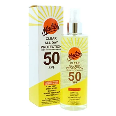 Afbeelding van Malibu Clear All Day Zonnebrandcrème 250 ml (SPF 50)