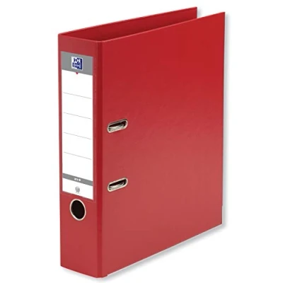 Afbeelding van OXFORD Ordner Smart Pro+ A4XL rug 80 mm, 2 ringen, polypropyleen, rood