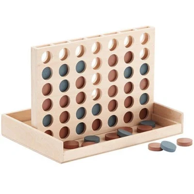 Afbeelding van Kids concept houten spel vier op een rij