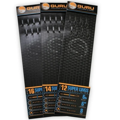 Afbeelding van Guru Super LWGS Ready Rigs 6&quot; Onderlijnen Haak 18 0.13mm