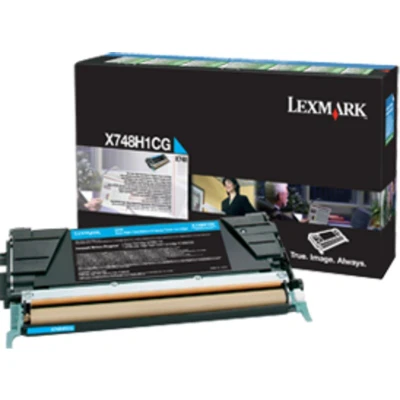 Afbeelding van Lexmark X748H1CG Toner Cyaan Hoge capaciteit