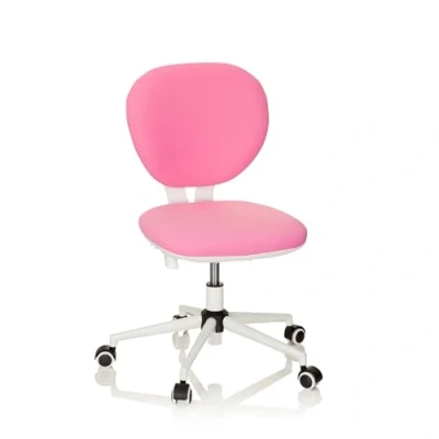 Afbeelding van hjh OFFICE KID Vivo Kinder bureaustoel Roze Stof