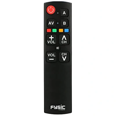 Afbeelding van Fysic FC REMOTE Eenvoudige universele afstandsbediening met grote toetsen, zwart Black