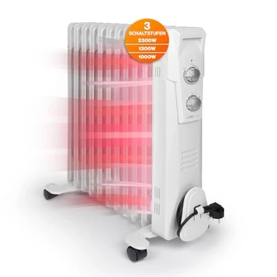 Afbeelding van Clatronic RA 3737 oliegevulde radiator 11 ribben 2300 Watt