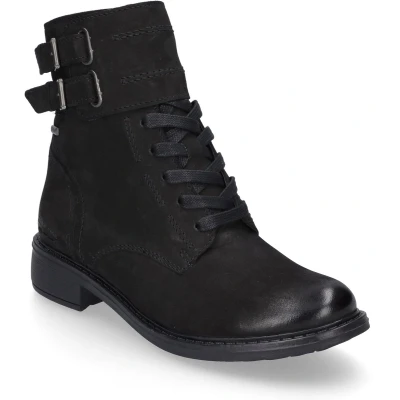 Afbeelding van Josef Seibel Selena Veterboots, Dames, Maat: 40, Schwarz Schoenen