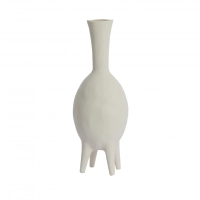 Afbeelding van Light&amp;living Vaas deco 23x20x62,5 cm NUGINA mat crème
