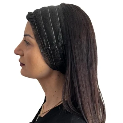 Afbeelding van TNT Wegwerp Haarbanden Individueel verpakt hoofdband voor schoonheidsspecialiste, spa, wellnesscentra (100 stuks van 1), zwart)