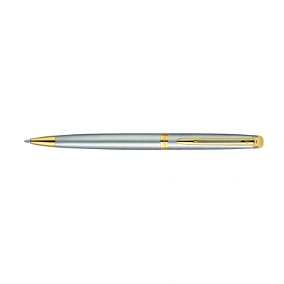 Afbeelding van Waterman Hémisphère Stainless Steel GT Balpen Kleur: Staal De Vulpenwereld