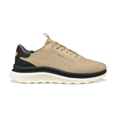 Afbeelding van Geox U Spherica Actif X Sneakers laag, Heren, Maat: 44, Beige Textiel/ synthetisch