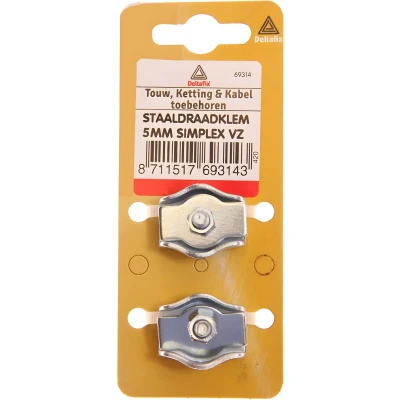 Afbeelding van Staaldraadklem simplex 5mm verz Deltafix