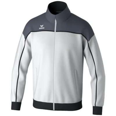 Afbeelding van Erima Change Trainingsjack Kinderen Wit / Slate Grey Zwart Maat: 128