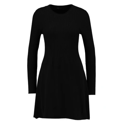 Afbeelding van ONLY Onlalma Oneck Gebreide jurk, Dames, Maat: Large, Black