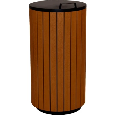 Afbeelding van Buitenafvalbak houtlook, 90 liter (VB183562)