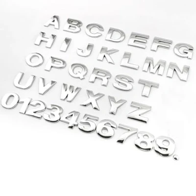 Afbeelding van Autosticker met letters en cijfers (letter C)