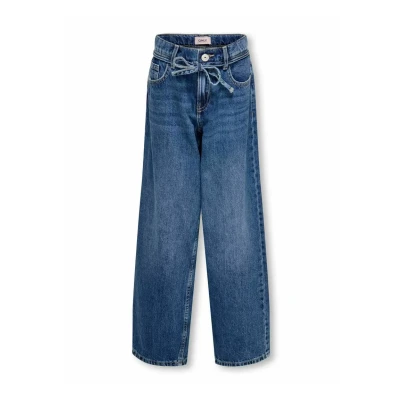 Afbeelding van Kids ONLY winter jeansbroek meisjes blauw KogGianna balloon fit