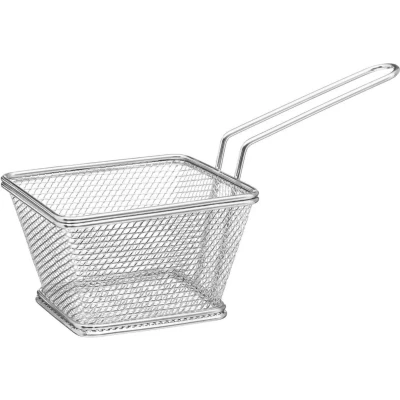 Afbeelding van Mand van Staaldraad Secret de Gourmet Zilverkleurig Roestvrij staal Verchroomd 10 x 7 cm