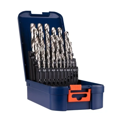 Afbeelding van Metaalborenset HSS 1 13mm (25 dlg) geslepen splitpoint