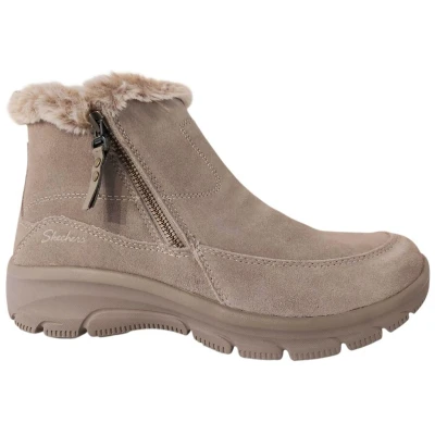 Afbeelding van Skechers Easy Going Cool Zip! Dameslaarzen, Taupe