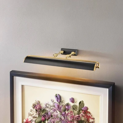 Afbeelding van Elstead Lighting LED Schilderijverlichting Winchfield 4X E14 Max 40W Dimbaar Aged Brass &amp; Matte Black