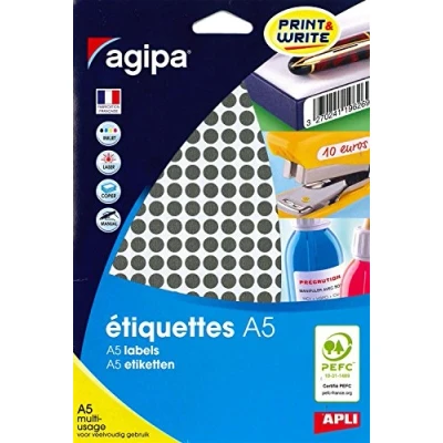 Image de Agipa Disques Adhesifs 8mm Noir Etui De 2940