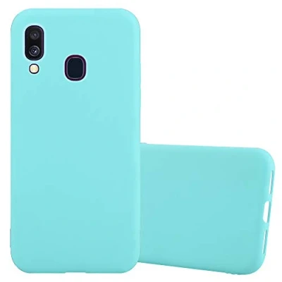 Afbeelding van Cadorabo Hoesje geschikt voor Samsung Galaxy A40 in CANDY BLAUW Beschermhoes gemaakt van flexibel TPU silicone Case Cover